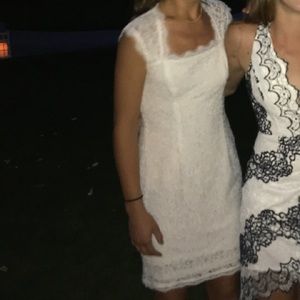 White lace dress